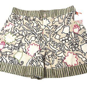 Knox Rose High-Rise Relaxed Fit Boho Floral Shorts NWT Sz XL